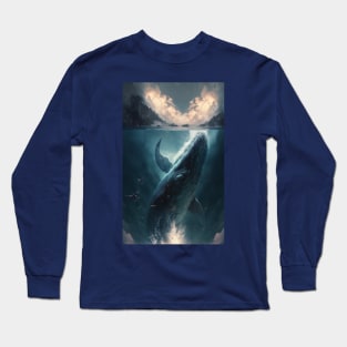 Whale in the ocean Long Sleeve T-Shirt